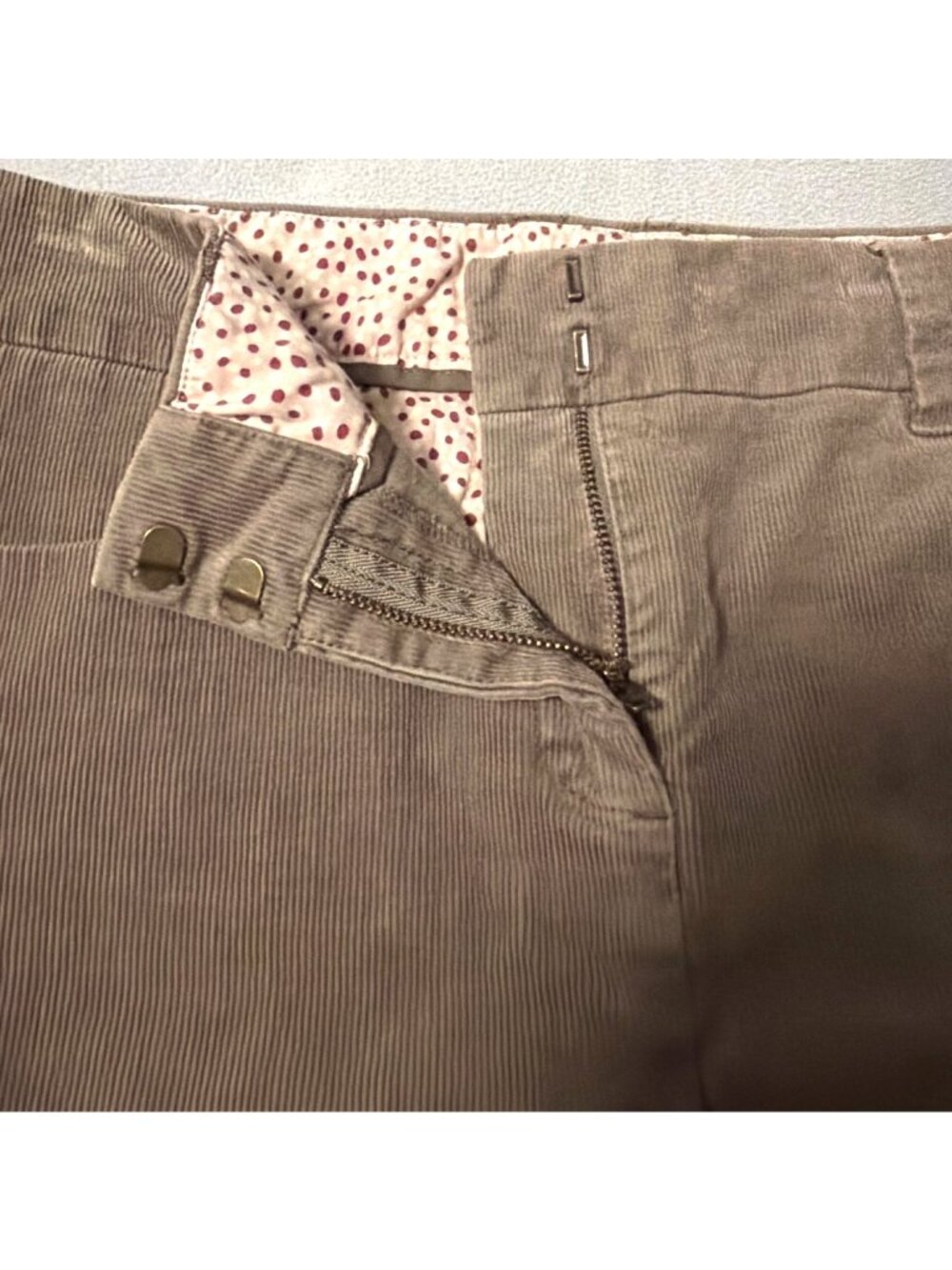 J.Crew Womens Brown Corduroy Stretch Mini Skirt Size 8 Preppy Academia Boho - Picture 3 of 7
